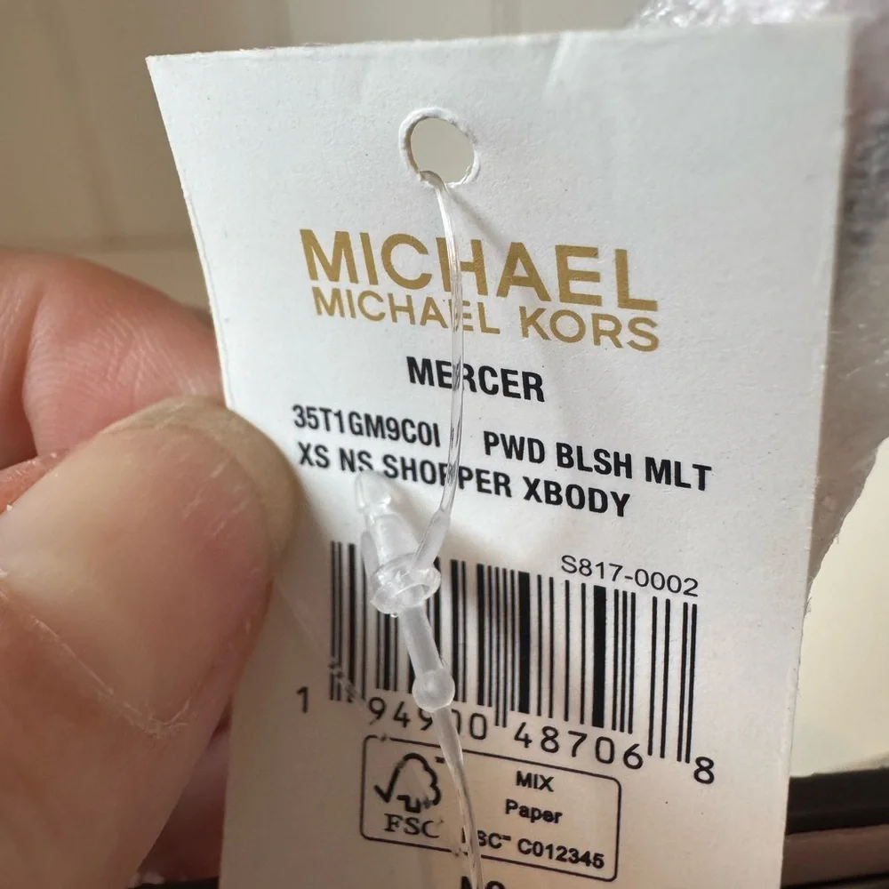 Michael Kors Mercer XS Crossbody Handbag Shopper Bag Powder Blush